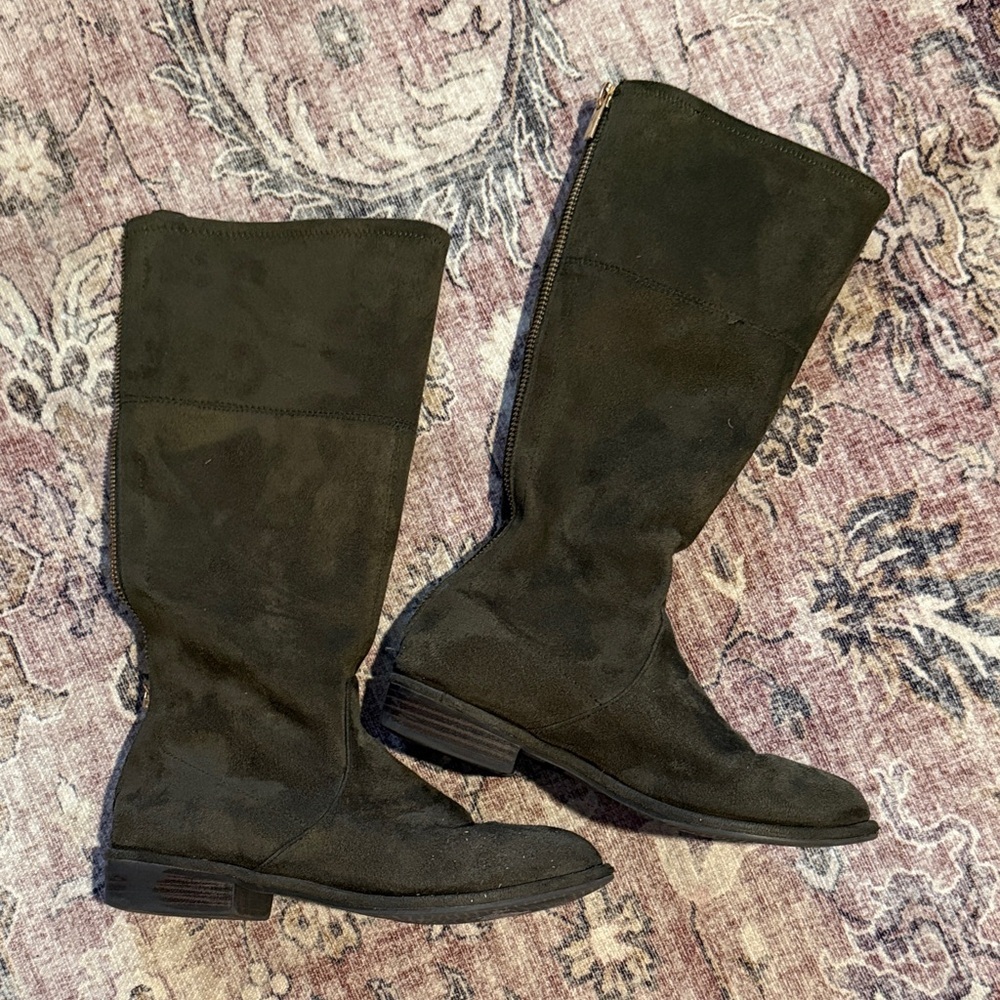 Stuart Weitzman Kids Black Suede Boots